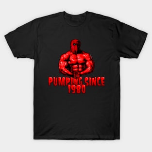 Pumping Iron 1980 8 Bit art T-Shirt